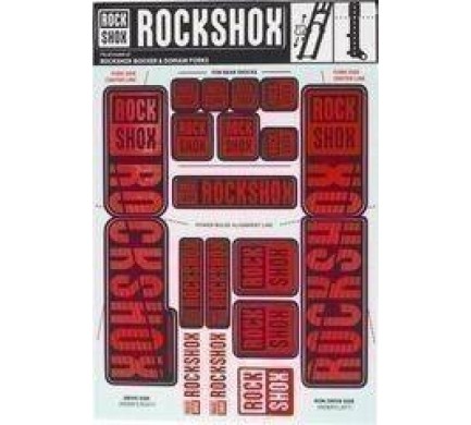 ROCKSHOX DECAL KIT 35MM DC OXY RED