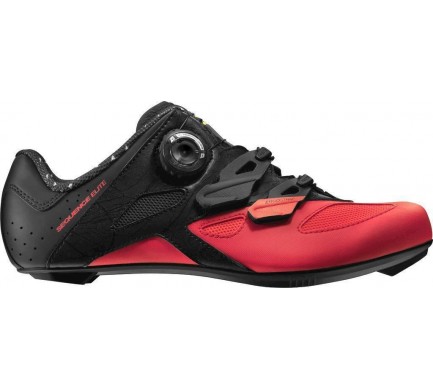 18 MAVIC SEQUENCE ELITE TRETRY PIRATE BLACK/FIERY CORAL 401559 4,5