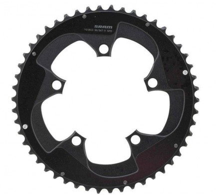 11.6218.031.010 - SRAM CRING ROAD RED 11S 50T 110 AL5 BTBLK 2PN Množ. Uni