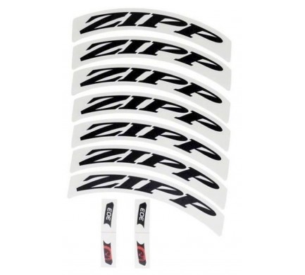 11.1918.015.001 - ZIPP DECAL SET 1 WHEEL 303 ZIPPLOGO MATTEBLK Množ. Uni