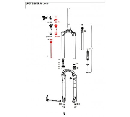 11.4018.009.098 - ROCKSHOX DMPRINT RT JUDYS 30S TK TP8 CRN A1 Množ. Uni