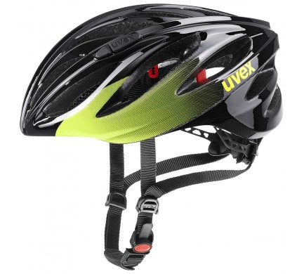 2021 UVEX HELMA BOSS RACE, BLACK - LIME 52-56