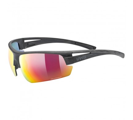 2021 UVEX BRÝLE SPORTSTYLE OCEAN POLAVISION, BLACK MAT / MIRROR RED (2230) Množ. Uni