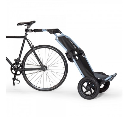 Nákladný vozík za bicykel BURLEY Travoy - sivomodrý