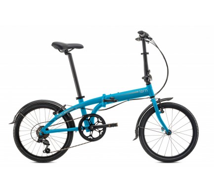 Skladací bicykel TERN LINK B7 - modrá/strieborná (mango)