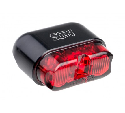 Zadné svetlo SON Rear Light rack tube mount, black / red