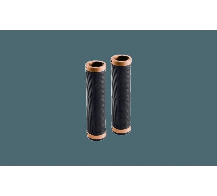 Gripy BROOKS Cambium Rubber grips - 100+100mm - čierna/medená