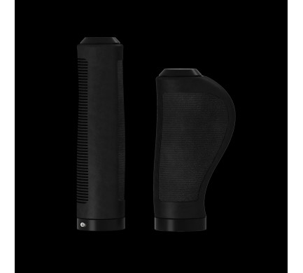 Gripy BROOKS Ergonomic Rubber grips - 130+100 mm - čierne