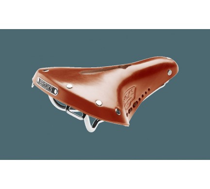 Kožené sedlo BROOKS B17 Carved Short - medové