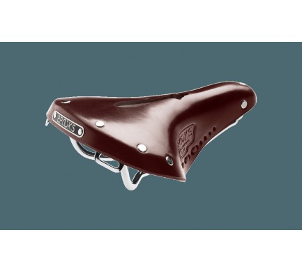 Kožené sedlo BROOKS B17 Carved Short - hnedé