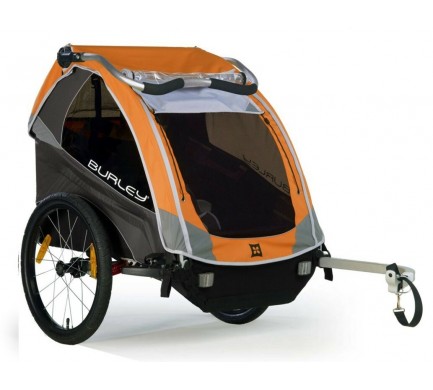 Burley D'Lite - odpružený detský vozík - oranžový