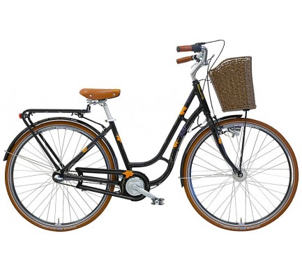 Dámsky mestský retro bicykel s košíkom BBF picnic