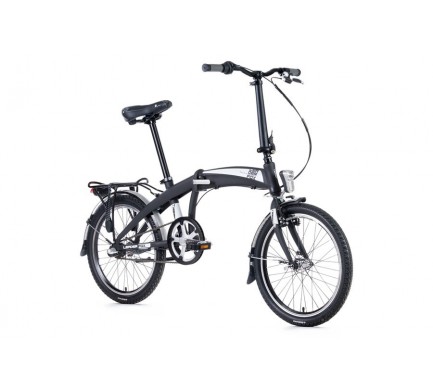 Skladací bicykel Leader Fox TREMP - čierna/strieborná