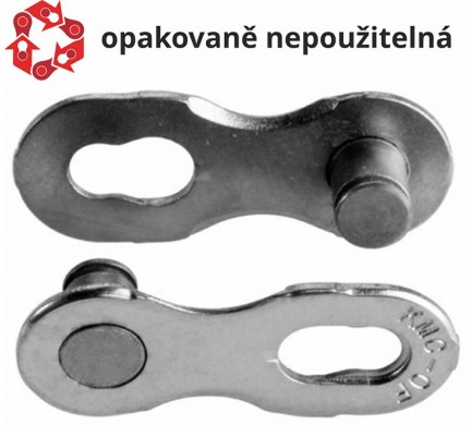 Spojka řetězu KMC 12NR EPT- Silver baleno po 5 ks