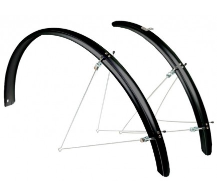 Blatníky set OLYMPIK 28"/29" MTB/Trek, 46mm, černé