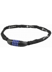 Řetězový zámek M-WAVE kódový 3,5x900mm, černý