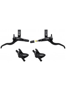 Brzda kotoučová SHIMANO Deore MT420 čtyřpístková p+z (1000+1850 mm) komplet bez kot.(zadní J-kit)