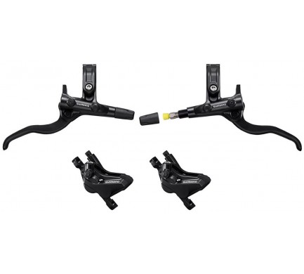 Brzda kotoučová SHIMANO Deore MT420 čtyřpístková p+z (1000+1850 mm) komplet bez kot.(zadní J-kit)