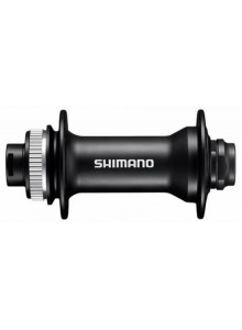 Náboj disc Shimano HB-MT400-B 32děr Center Lock 15mm e-thru-axle 110mm přední černý v krabičce