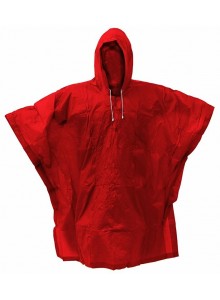 Pláštenka PVC pončo červená