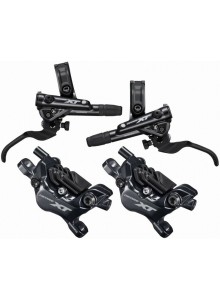 Brzda kotoučová SHIMANO XT M8120 čtyřpístková před. a zad. komplet bez kotoučů a adapt., J-kit, box