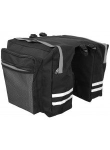 Dvojbrašna BASIC zadní na nosič černo/šedá