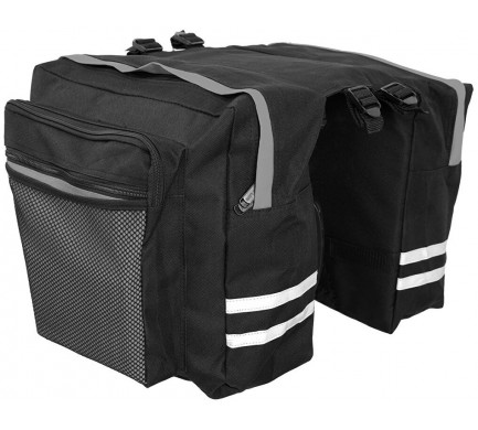 Dvojbrašna BASIC zadní na nosič černo/šedá