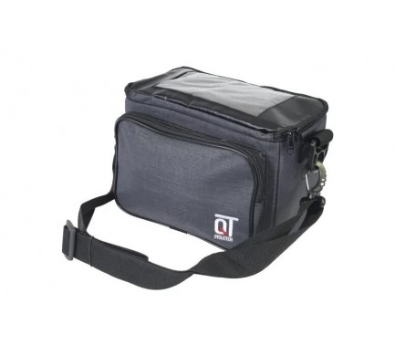 Brašna na řidítka QT s mapníkem šedá Qfix