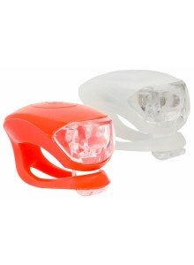 Blikačky MAX1 Frog sada biela/červená 2ks P+Z