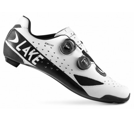 Tretry LAKE CX238 Carbon bílo/černé vel.44