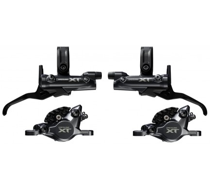 Brzda kotoučová SHIMANO XT M8200 p+z komplet bez kotoučů a adapteru, J-kit, v krabičce