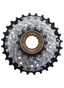 6-kolo SHIMANO MF-TZ510 14-28 zubů, stříbrné/černé, v krabičce