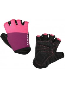 Dětské krátkoprsté rukavice MAX1 5-6 let fialovo/růžové