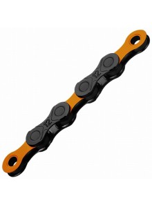 Řetěz KMC DLC 12 oranžovo/černý v krabičce 126 čl. Řetěz KMC DLC 12 oranžovo/černý v krabičce 126 čl.