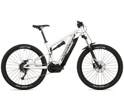 Horský elektrobicykel Rock Machine Blizzard INT eLTD-27+ gloss silver/black/dark silver (XL)
