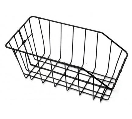 Kôš na bicykel zadný úzky čierny bez oka