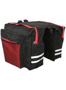 Dvojbrašna BASIC zadní na nosič černo/červená