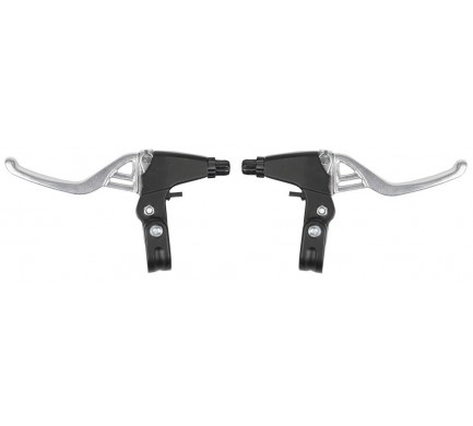 Brzdové páky "V" Alu+Alu stříbrné cantilever