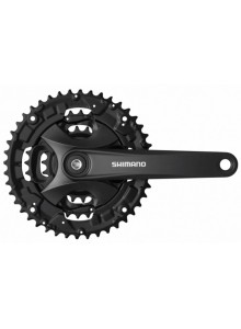 Kliky SHIMANO FC-MT100-L 175mm 40-30-22, černé, bez krytu, 9 speed, pro osu čtyřhran
