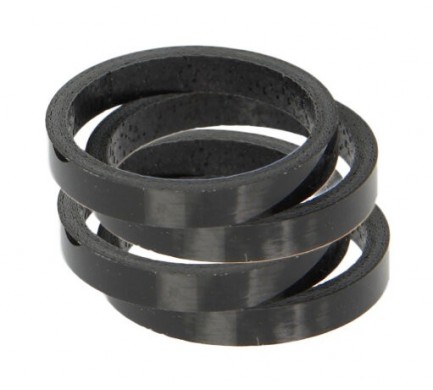 Spacer A-H 1 1/8" 3mm carbon černý