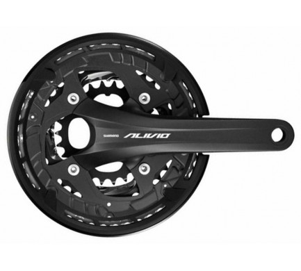 Kliky SHIMANO Alivio FC-T4060 175mm 44-32-22 zubů, int.osa, bez ložiska, čer., 9 sp., s krytem, box