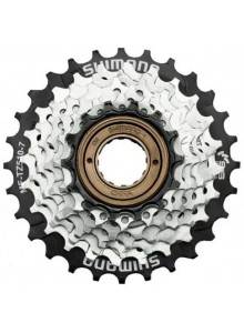 7-kolo SHIMANO MF-TZ510 14-28 zubů, hnědé/černé, v krabičce