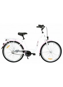 Kolo STORM Stockholm 26" 1sp. 15" bílé / růžové