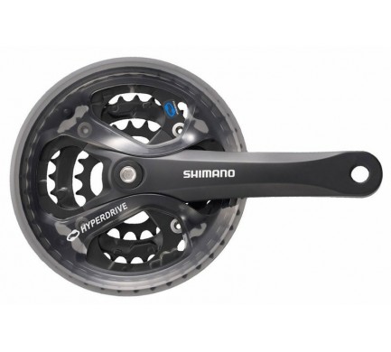 Kľuky SHIMANO Acera FC-M361 175 mm 42x32x22, čierne, s krytom , 7/8 speed, štvorhran, v krabičke