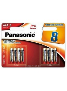 Alkalické baterie AAA Panasonic blistr 8 ks