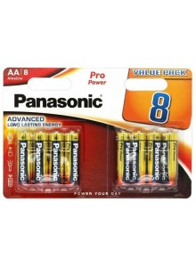 Alkalické baterie AA Panasonic blistr 8 ks