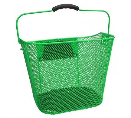 Kôš predný oválny Klikfix City s držadlom zelený