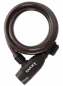 Zámok špirála MAX1 150x1,0 cm 4 kľúče