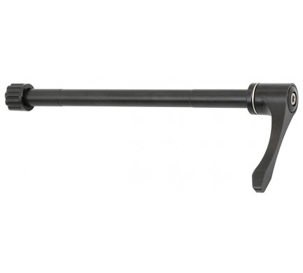 Osa zadní Alu12/175 mm, závit M12x1,75 s páčkou černá