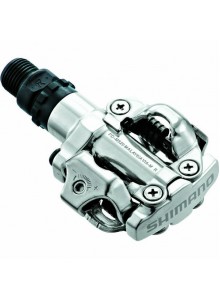 Pedále SHIMANO SPD PD-M520S strieborné s kuframi SM-SH51